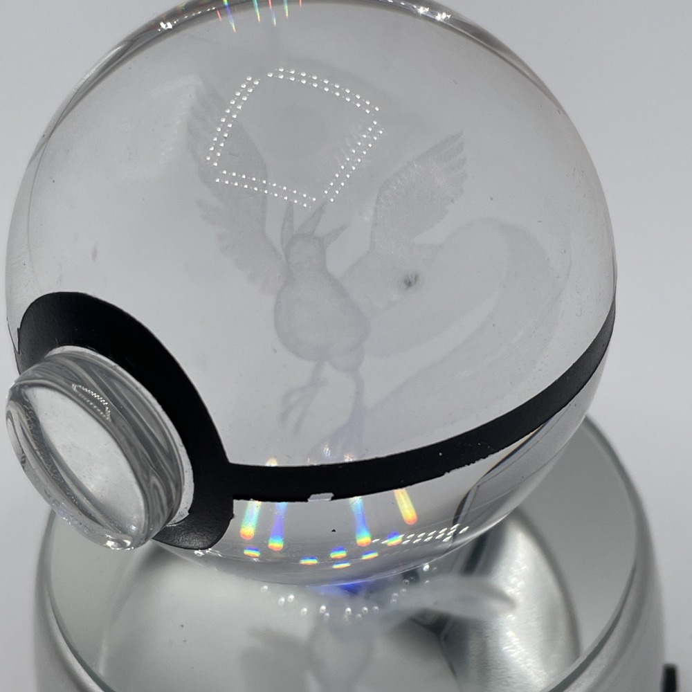 Crystal Ball with Color Changing Light-up Base And Internal Bird Figure - Picture 2 of 7